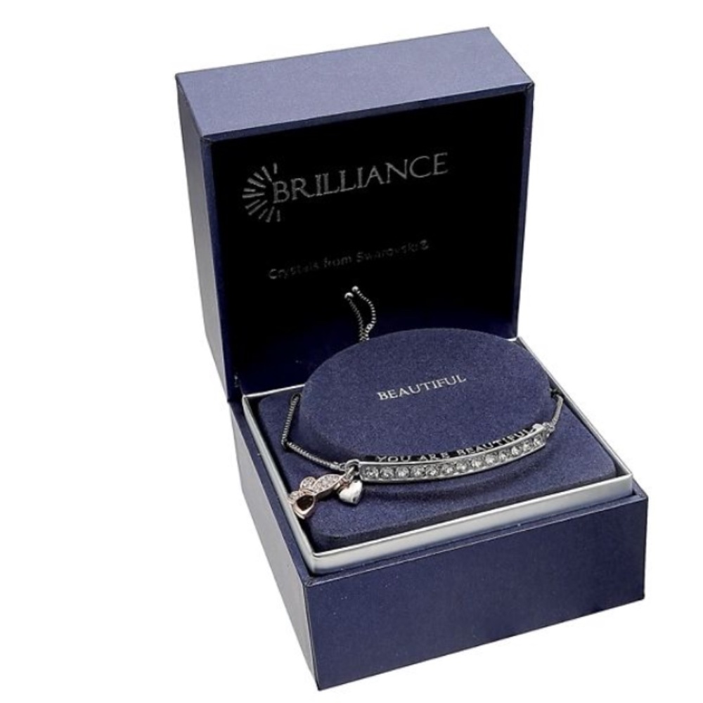 Brilliance bar bracelet, featuring Swarovski crystals.